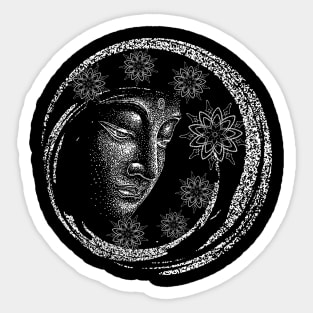 Circle Buddha Sticker